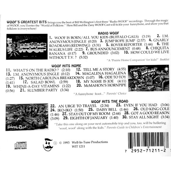 Radio Woof Fabulous Family Fun CD by Bill Wellington Radio Show 36329cd - Picture 3 of 3